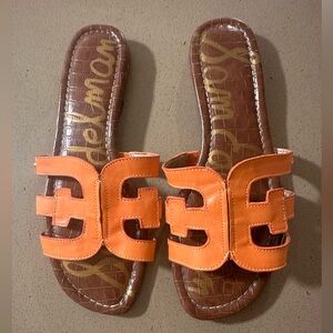 Sam Edelman Bay Sandals Flats Orange